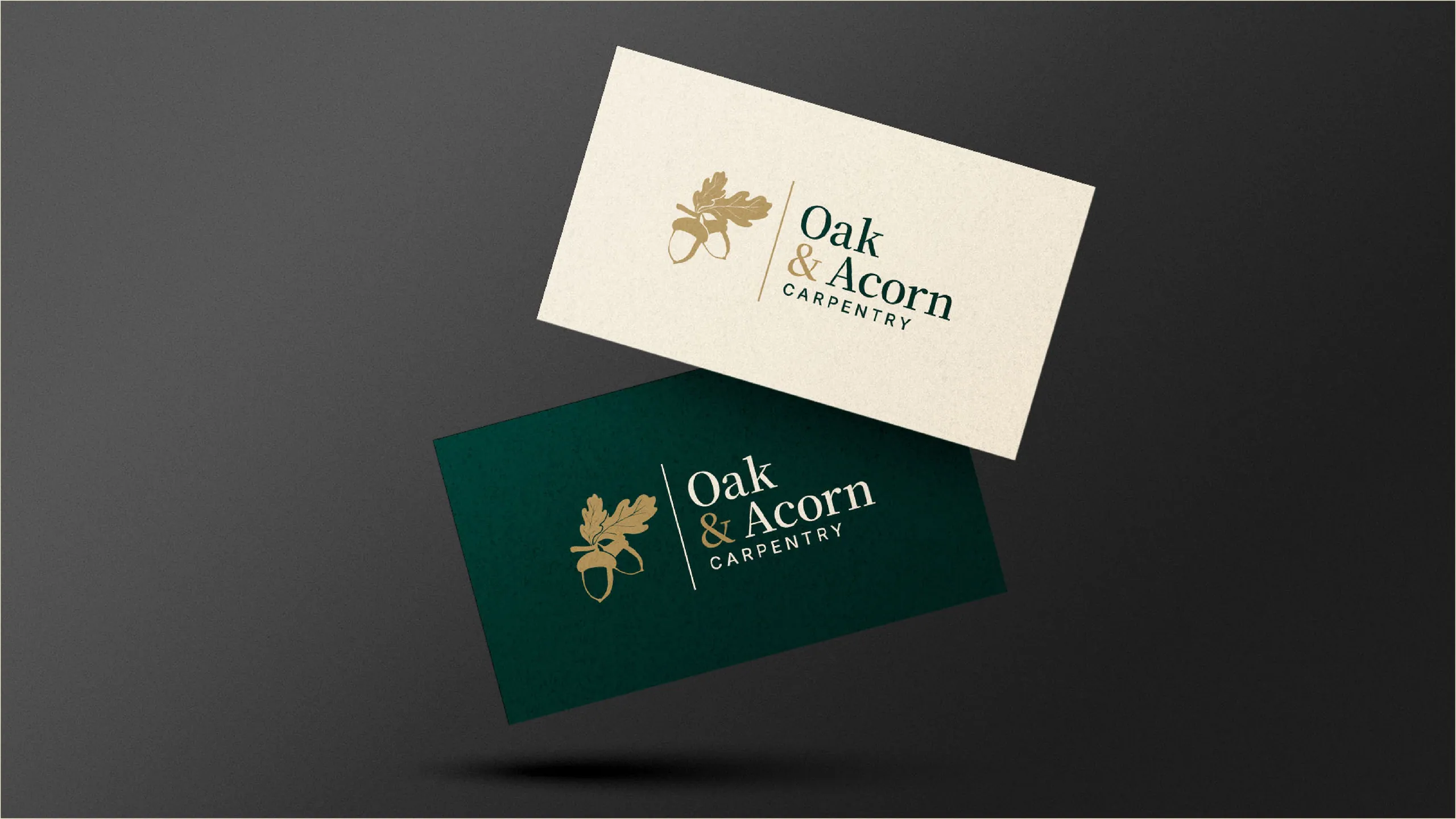 Oak and Acorn Carpentry brand identity 1